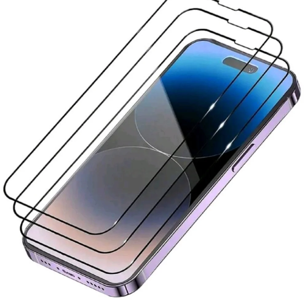 iphone 14 Pro Max PhoneCase Luxury Heart Decor/ with FREE 3pcs Screen Protector